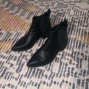 Steve Madden flat booties, pointed toe